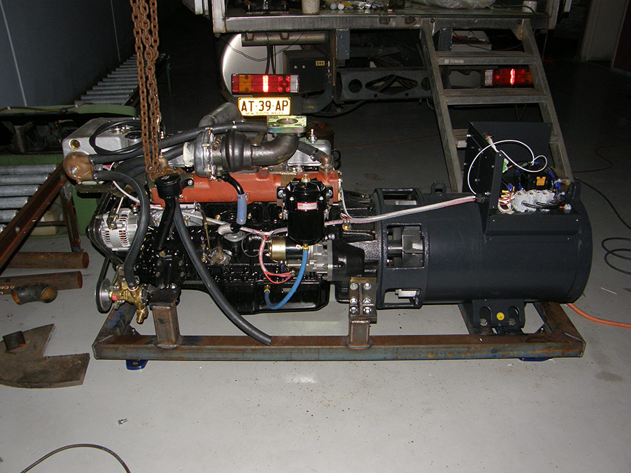95 kva genset completed prior to testing and painting.